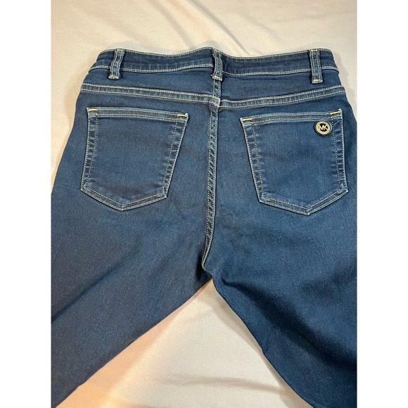Michael Michael Kors Women's Izzy Skinny Stretch Blue Jeans Preppy Classic Sz 4 - Picture 3 of 8